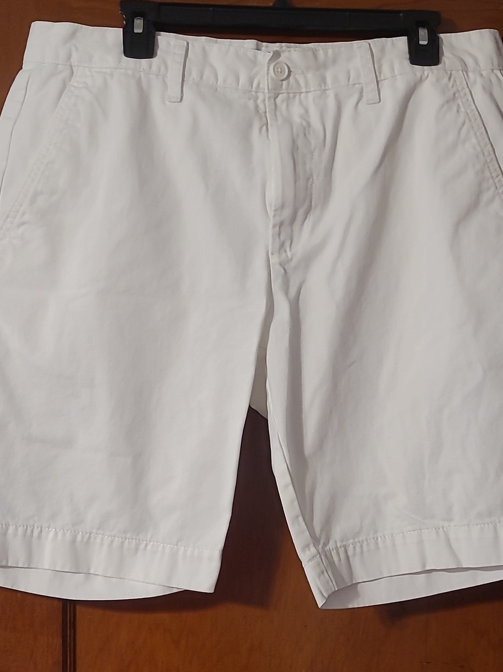 U.S. Polo Assn. White Flat-Front Men's Chino Shorts